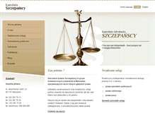 Tablet Screenshot of kancelaria-szczepanski.pl